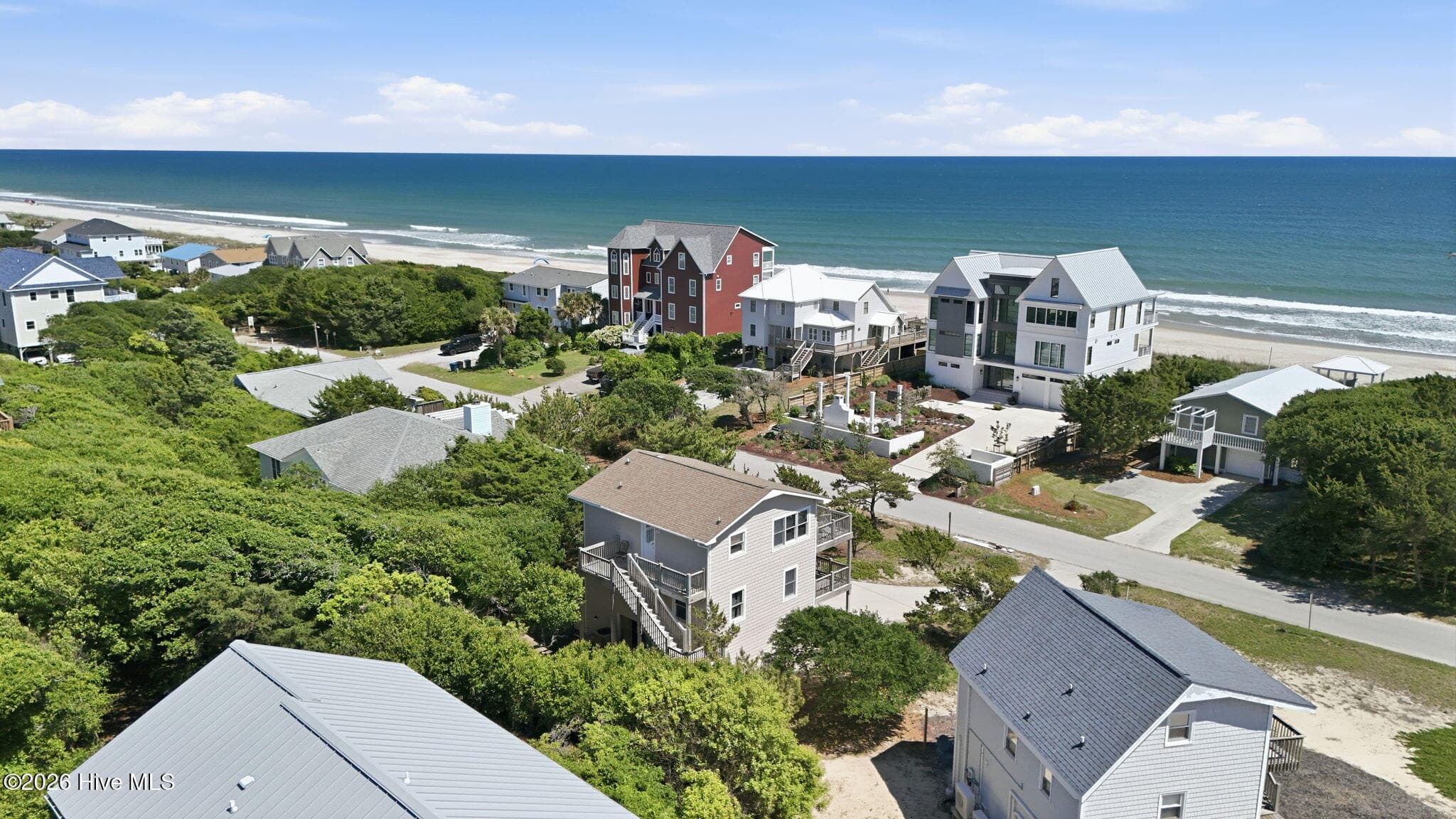 Aerial View - 6820 Ocean Drive, Emerald Isle, NC 28594
