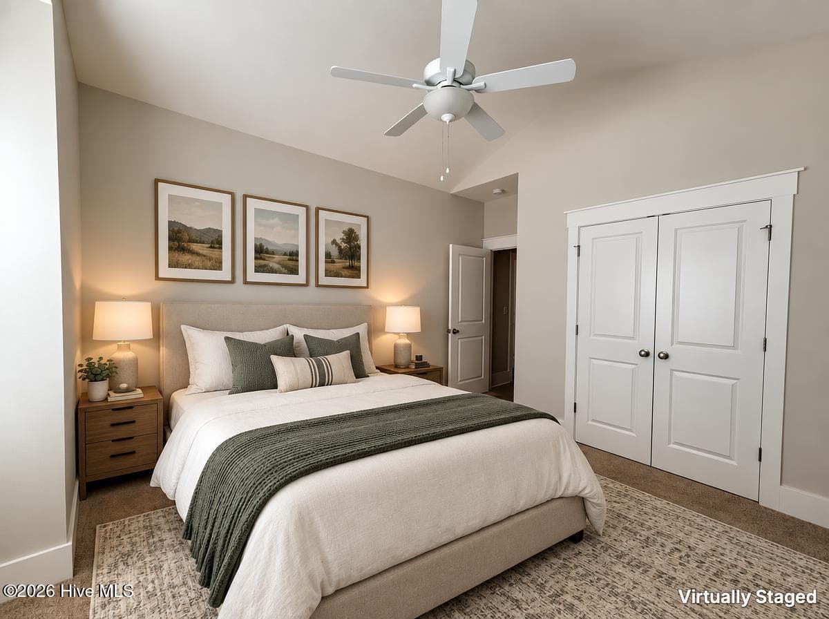 Third bedroom virtually staged - 2528 Lakeside Circle, Wilmington, NC 28401