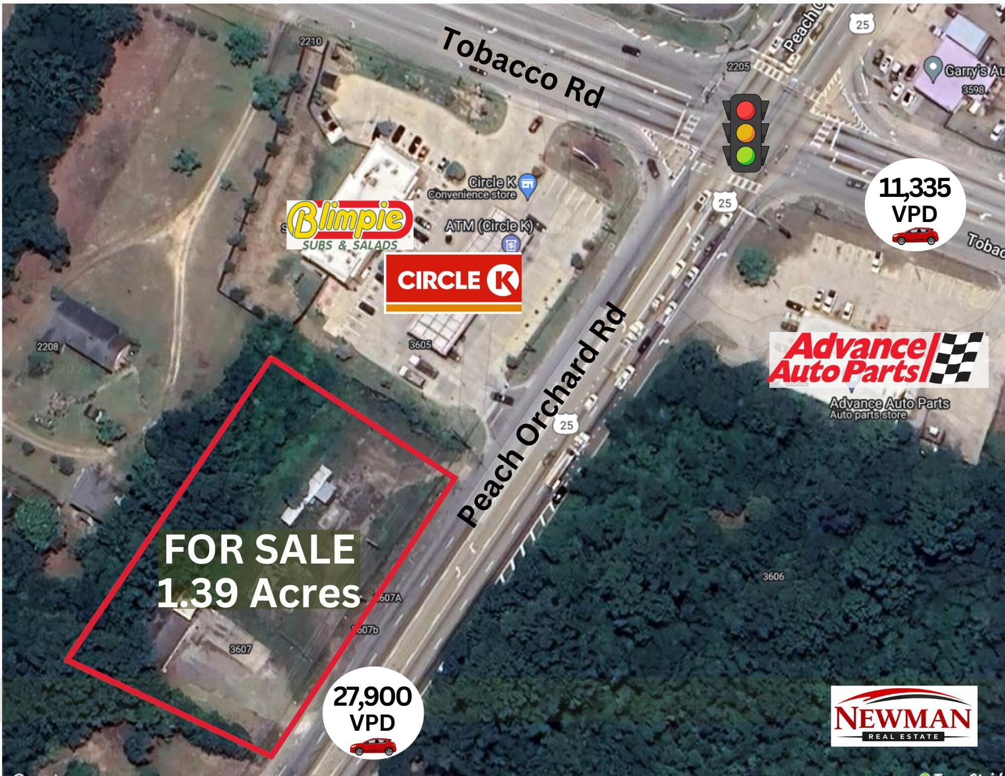 Undeveloped at 3607 Peach Orchard Road, Augusta, GA 30906, photo 2 of 11