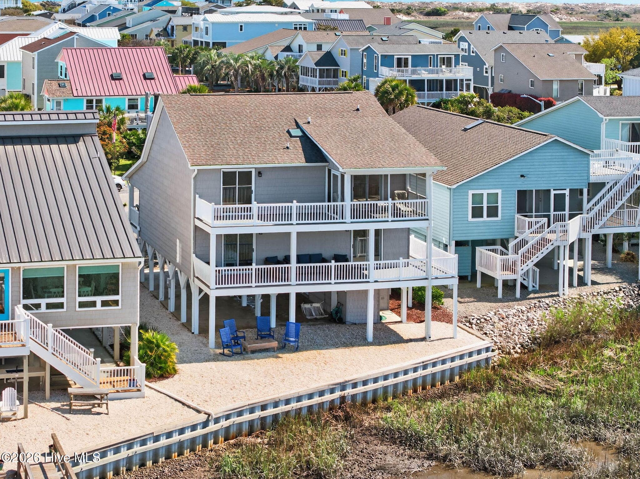 Waterfront home with bulkhead and direct marsh/ICW frontage. - 1206 N Shore Drive W, Sunset Beach, NC 28468