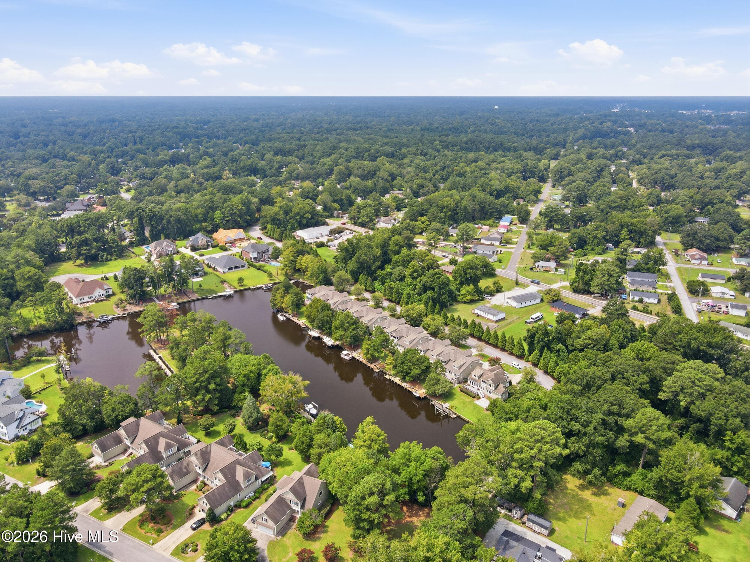 Aerial View / Waterview - 2207 Hidden Harbor Drive, New Bern, NC 28562