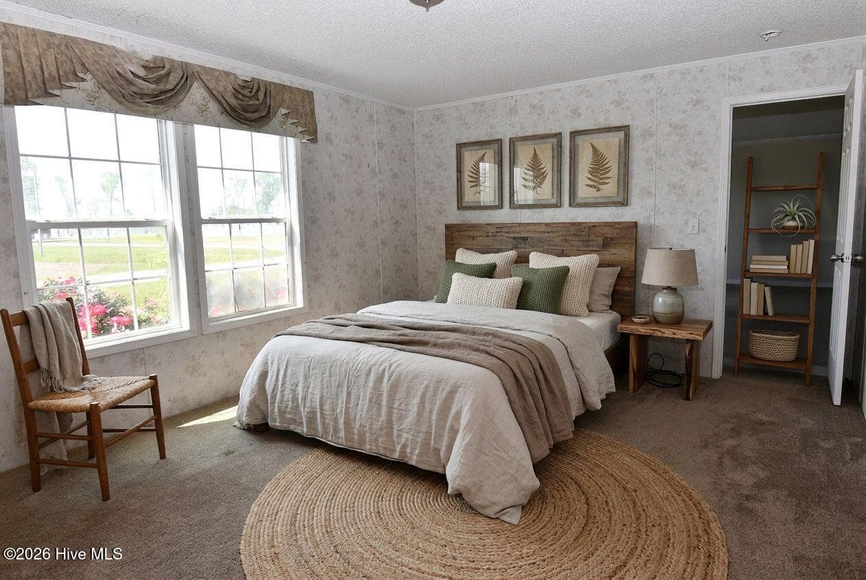 Ai Staged Primary Bedroom - 21 Grape Vine Landing, Columbia, NC 27925