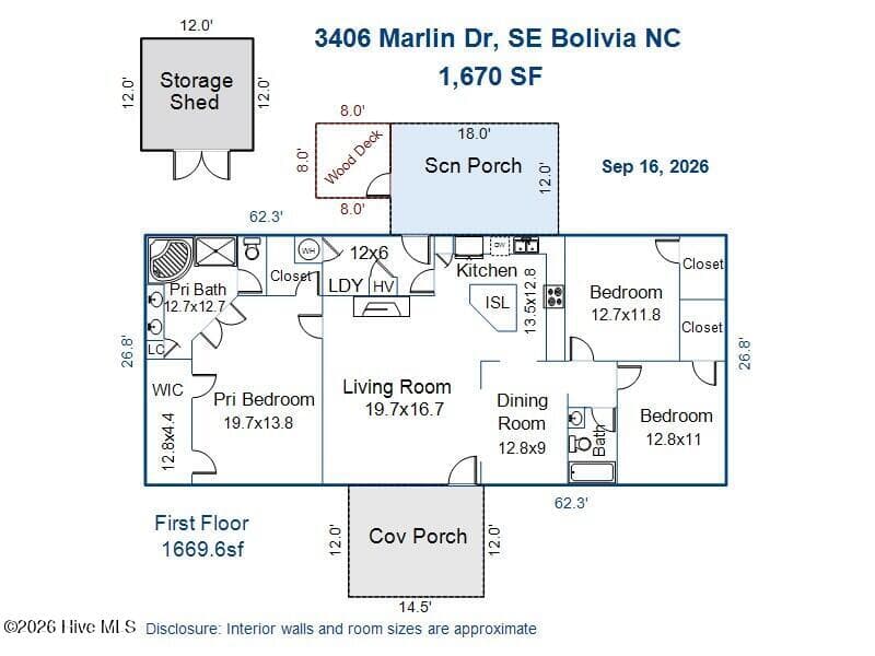 Manufactured Home at 3406 Marlin Drive SE, Bolivia, NC 28422
