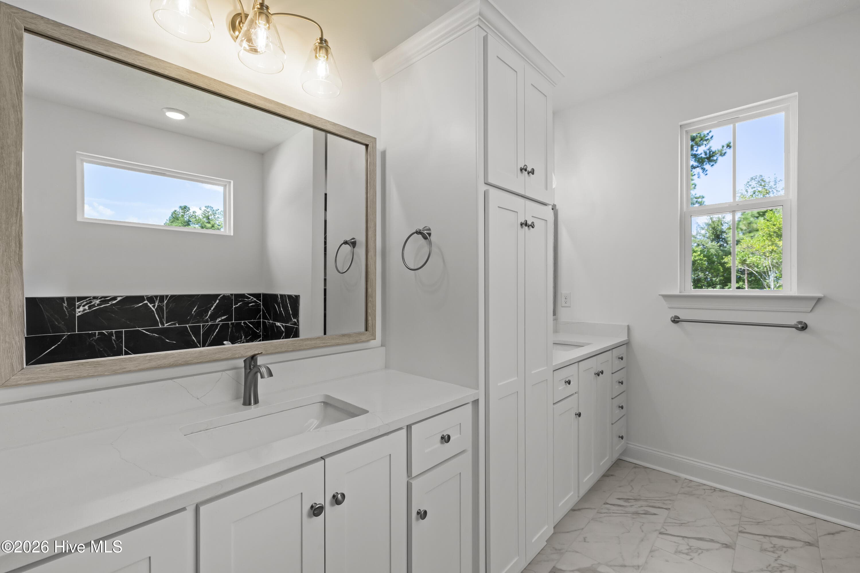 Linen cabinet for more storage! - 1550 Bellingham Drive, Beech Island, SC 29842