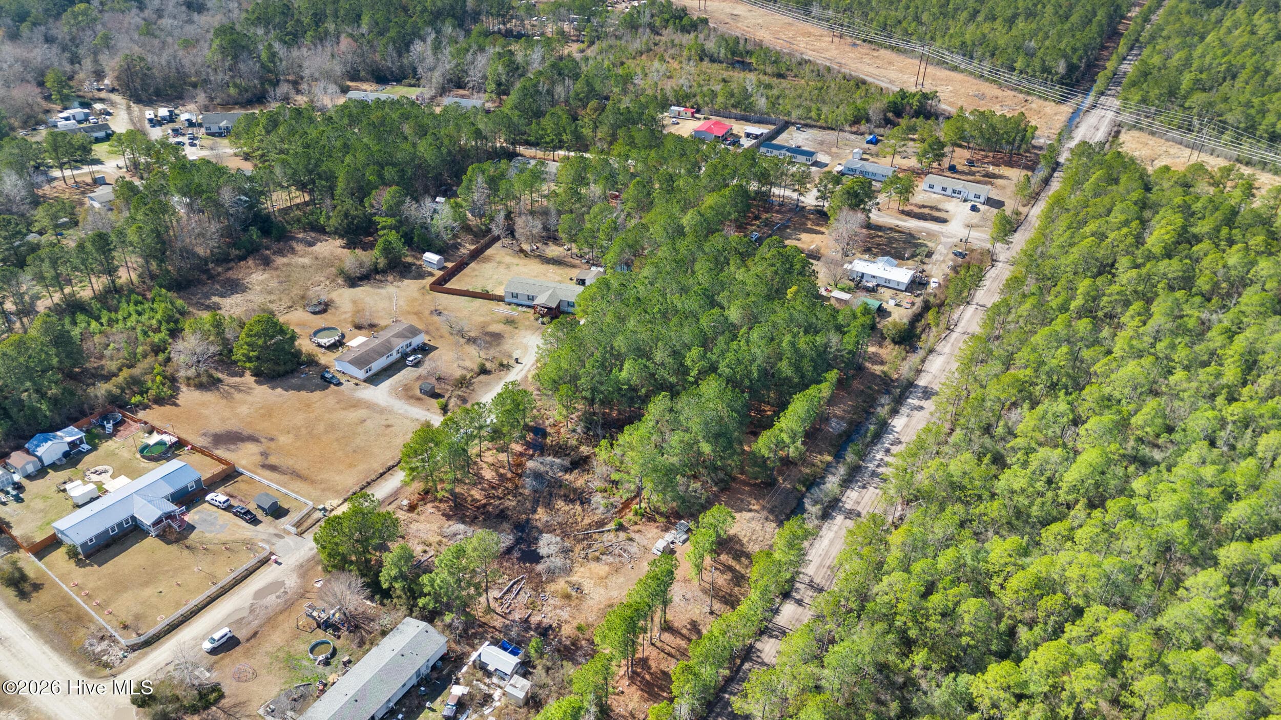 Aerial View 2 - 66 25 Tree Top Court, Hampstead, NC 28443
