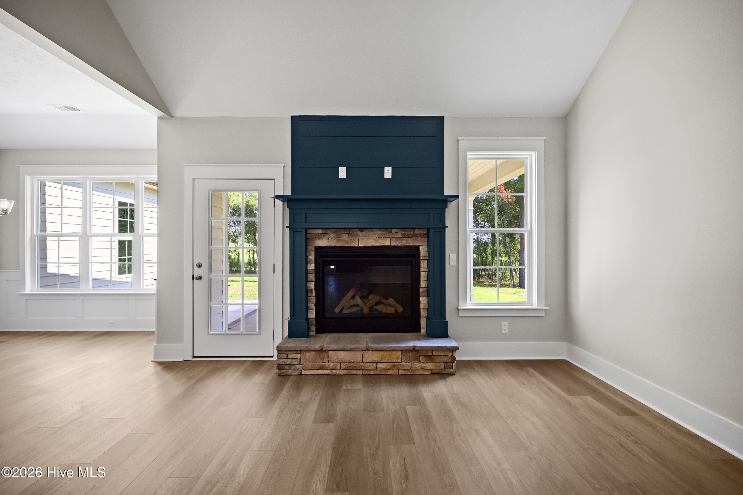 Gas fireplace and statement mantel - 1644 Bellingham Drive, Beech Island, SC 29842