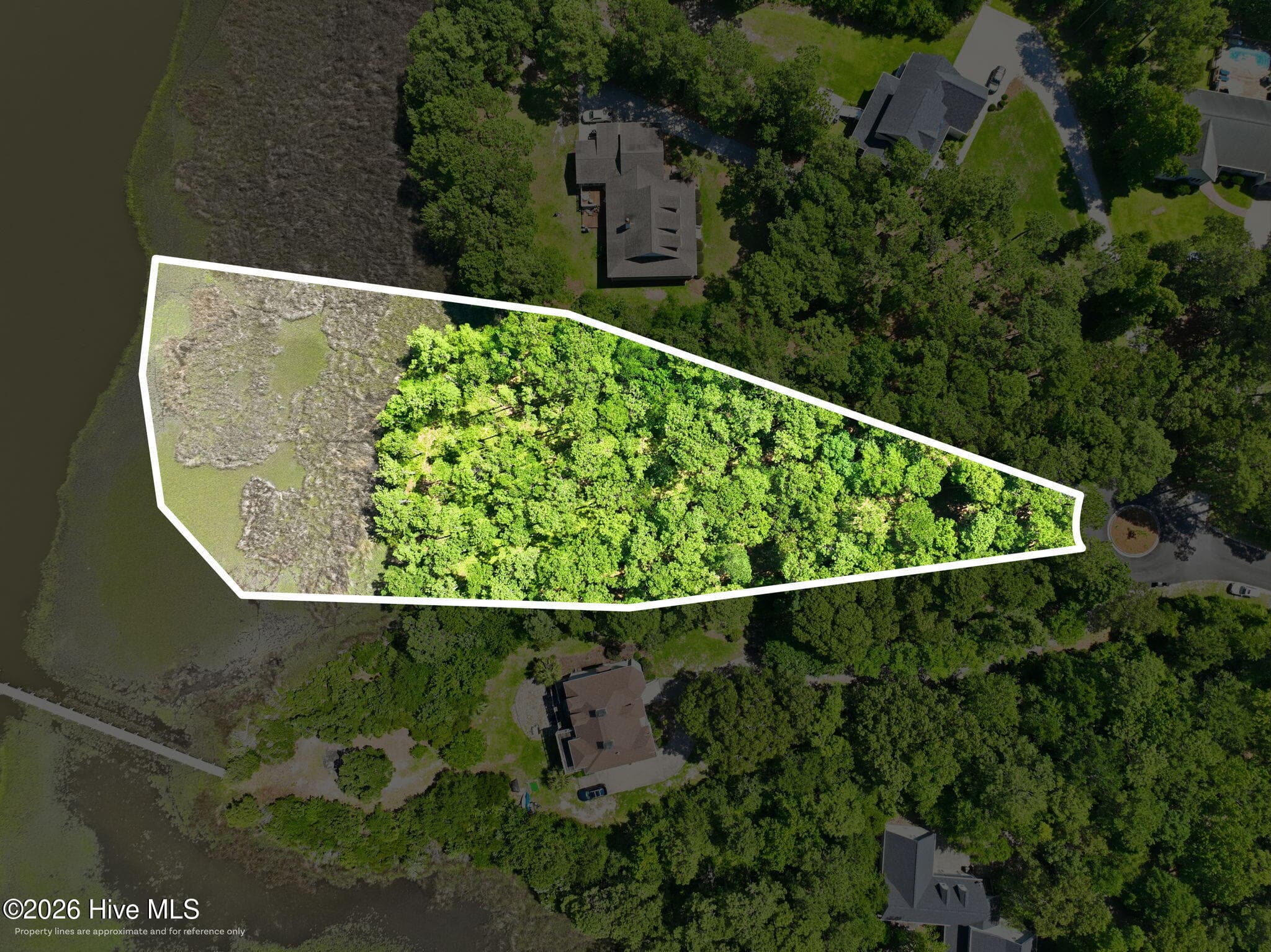 Outline of Property - 123 White Swan Way, Swansboro, NC 28584