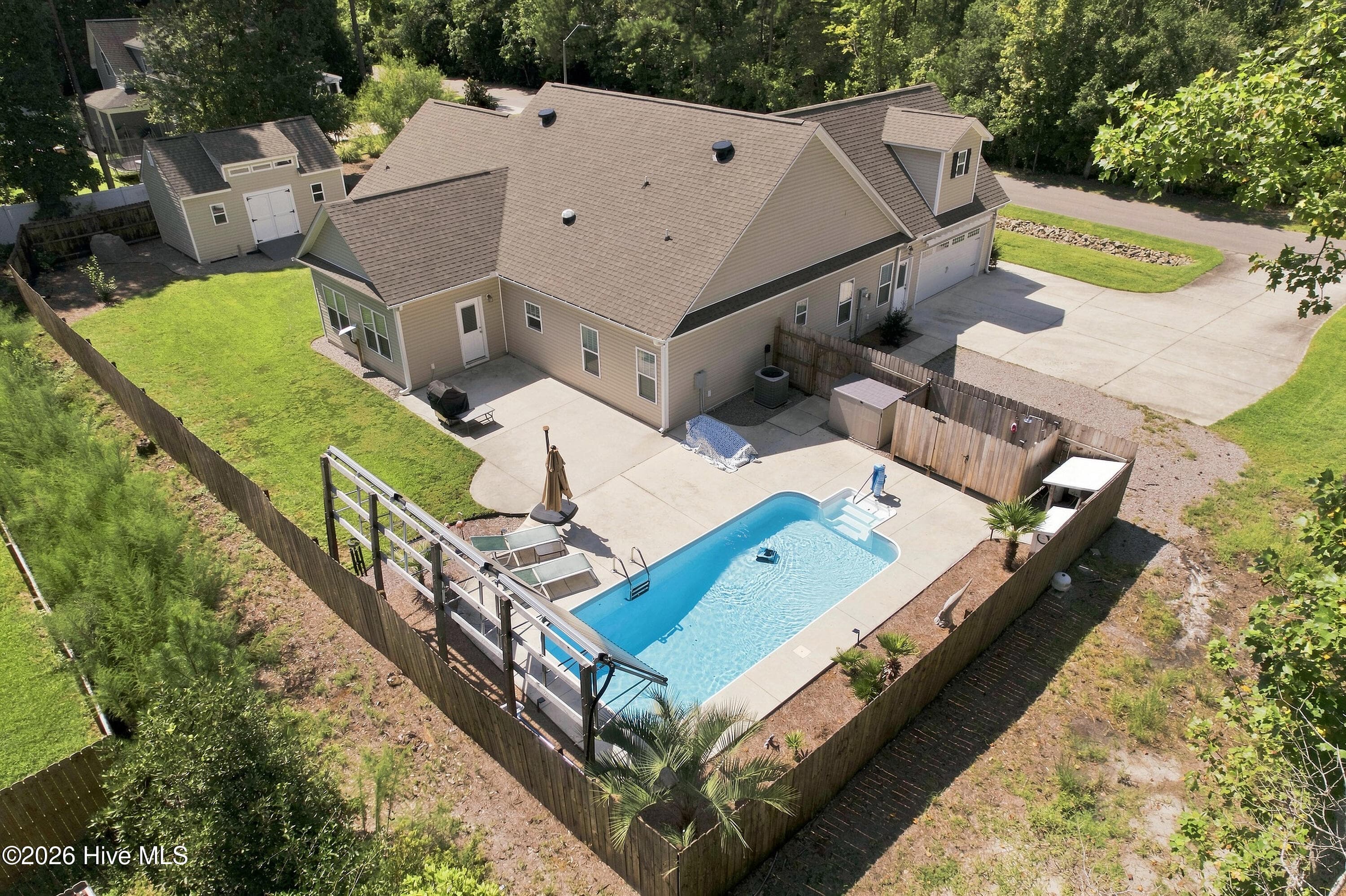 Great pool area - 693 Dan Owen Drive, Hampstead, NC 28443