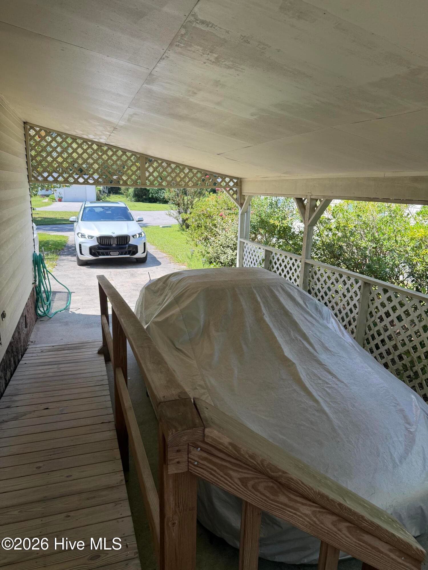 carport looking at thestreet - 606 Galley Court, Hampstead, NC 28443