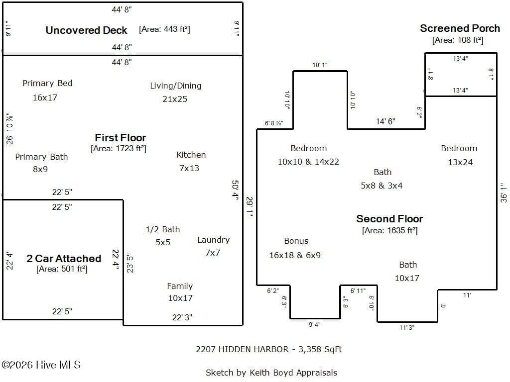 SKETCH - 2207 Hidden Harbor Drive, New Bern, NC 28562