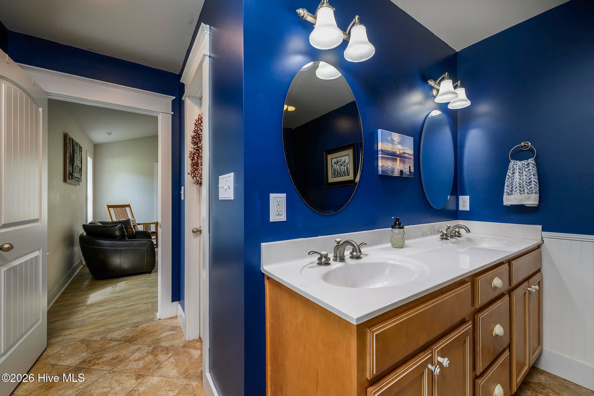 Dual Sink Vanity - 308 Wild Swan Lane, Minnesott Beach, NC 28510