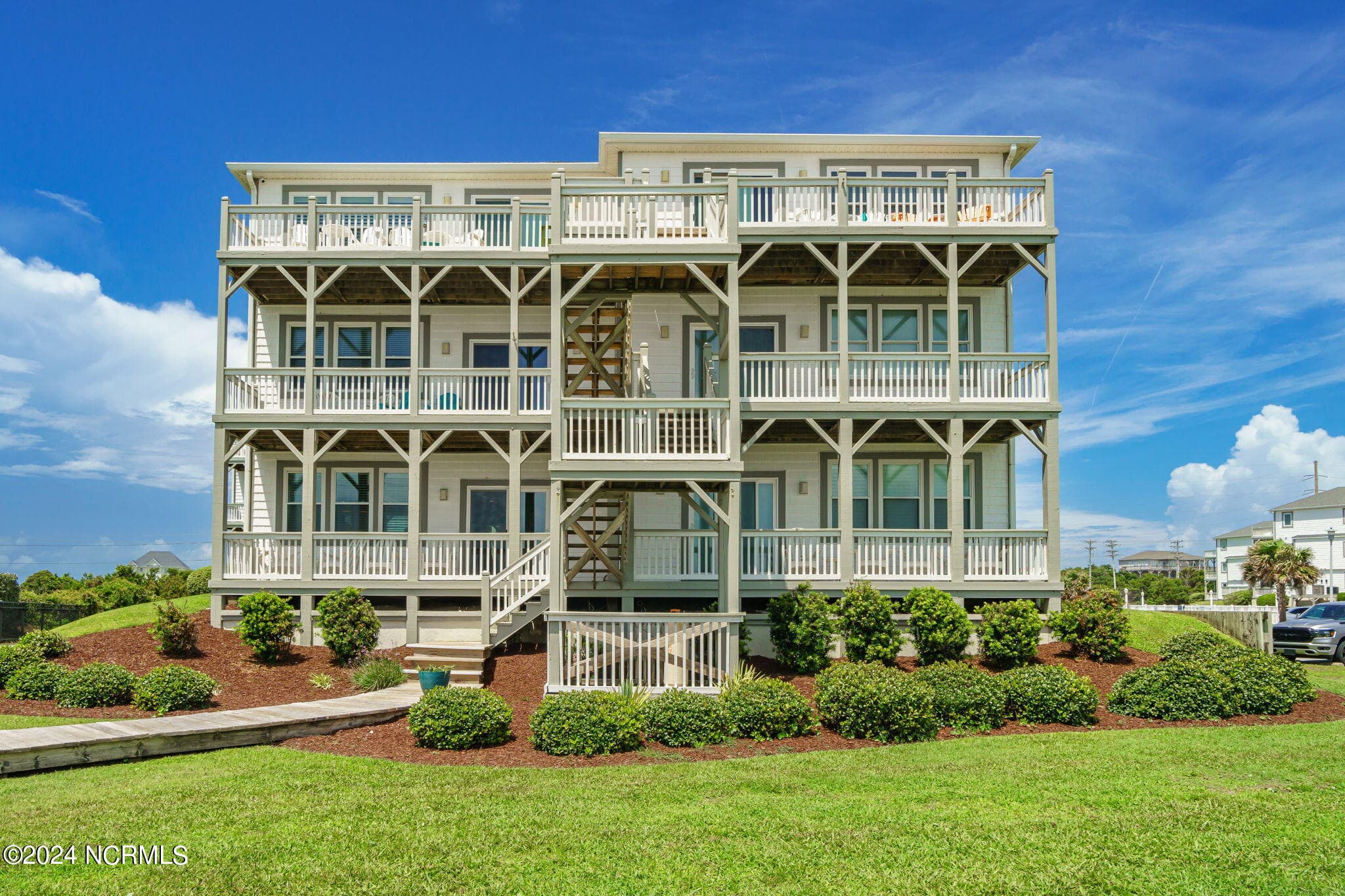 Water side of condo - 2905 Pointe West Drive B1 Pier Pointe, Emerald Isle, NC 28594