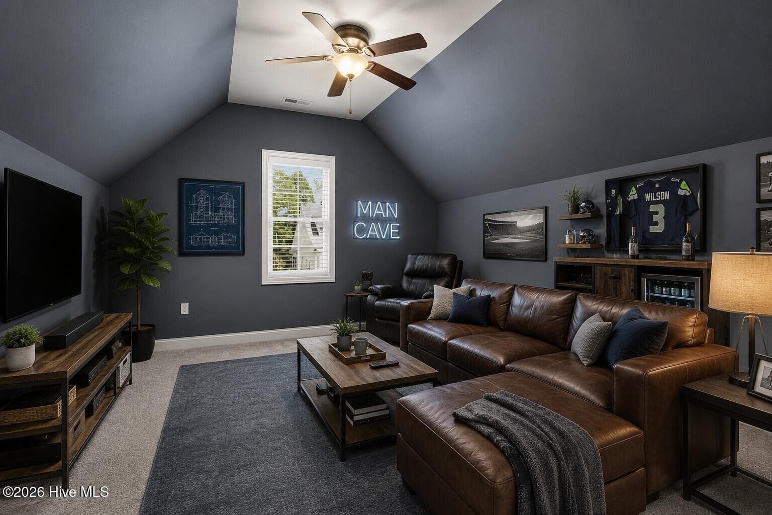 Virtual Staged Man Cave - 5110 Stoney Point Drive, Leland, NC 28451