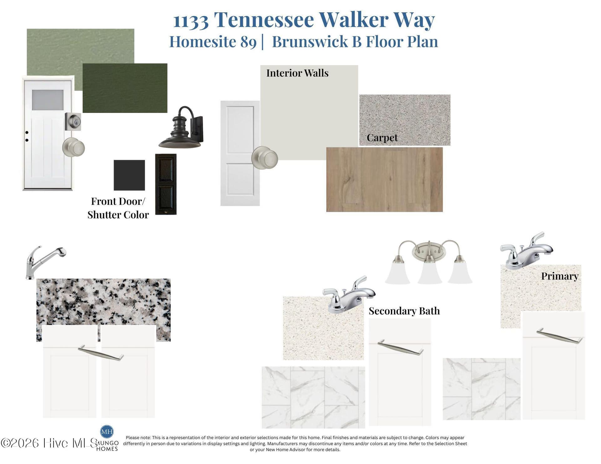 Interior Color Scheme - 1133 Tennessee Walker Way SE, Bolivia, NC 28422