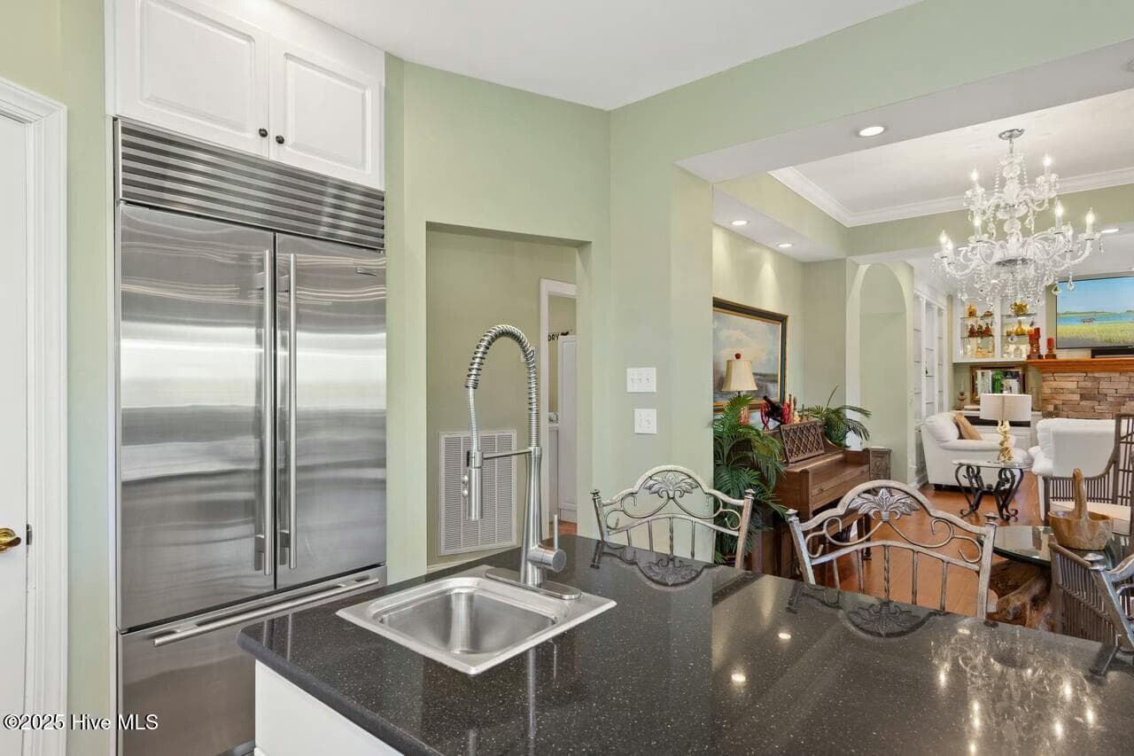 Sub-Zero Refrigerator / Wet Bar Sink - 7012 Sound Drive, Emerald Isle, NC 28594