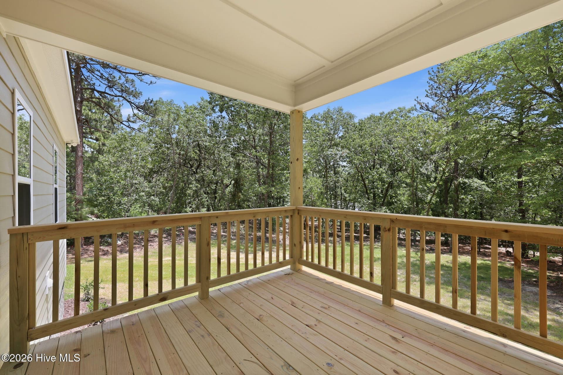 Covered Rear Porch - 104 Tiverton Court, Seven Lakes, NC 27376