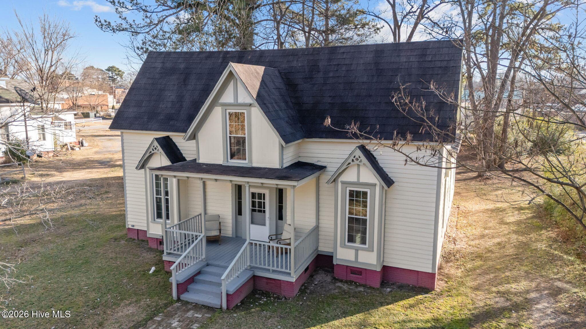 aerial view of the front - 809 Church Street, Scotland Neck, NC 27874