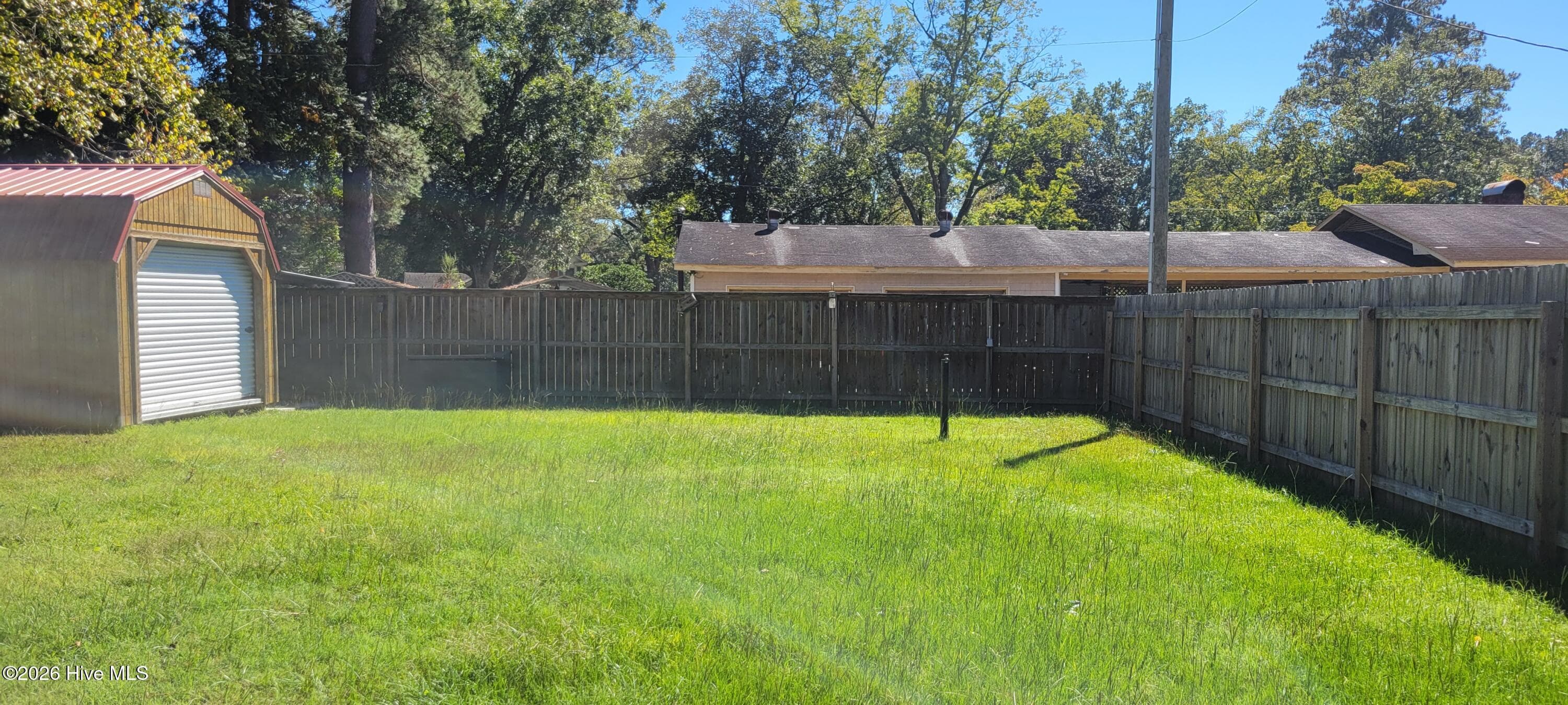 Entire fenced in backyard - 110 Landon Drive, Washington, NC 27889