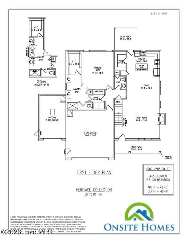 Floor Plan 1 - 104 Tiverton Court, Seven Lakes, NC 27376