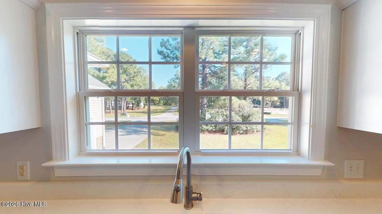 Beautiful view of the front yard from the Kitchen window! - 1114 Barkentine Drive, New Bern, NC 28560