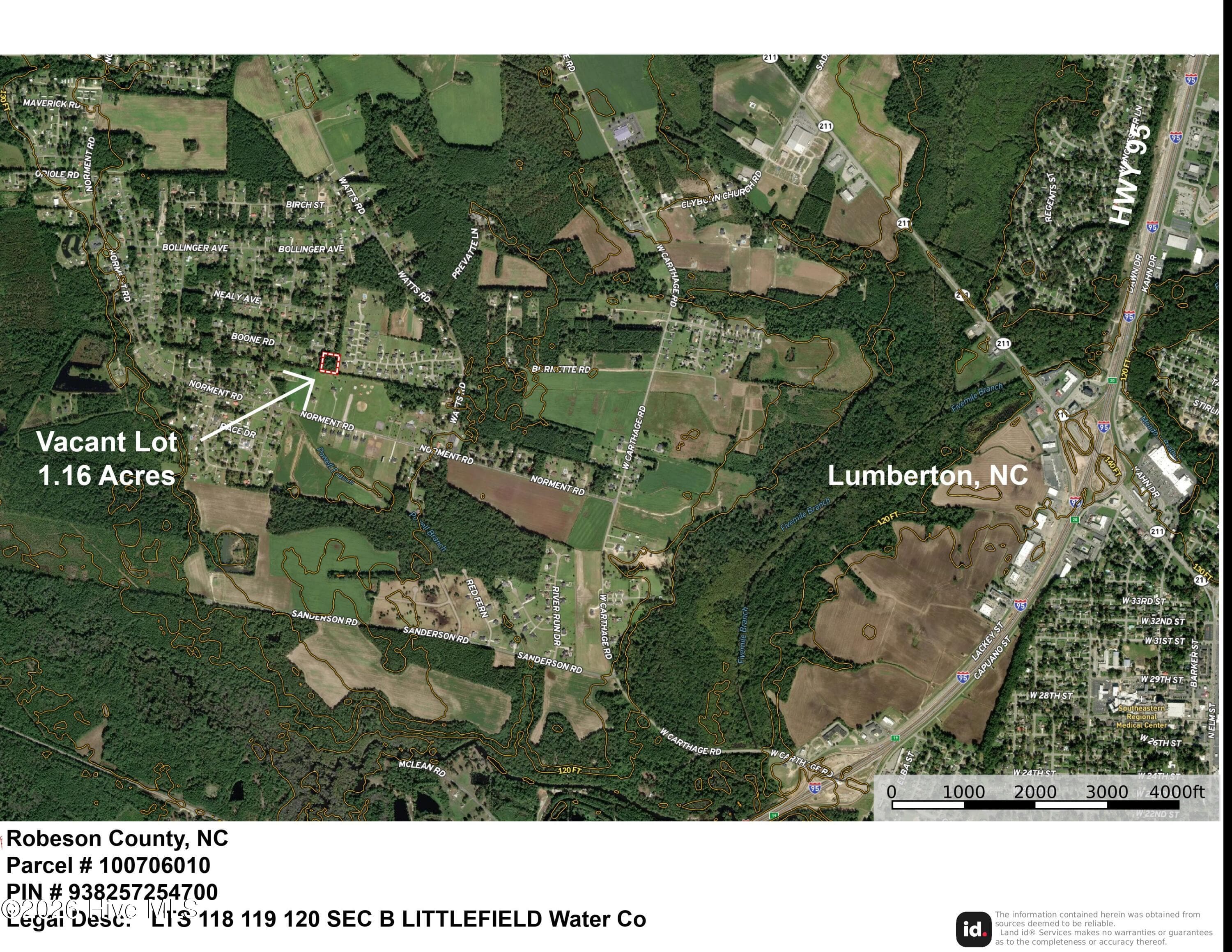 Residential Lot at Lot 118 118, 119, 120 Boone Road, Lumberton, NC 28360, photo 3 of 3