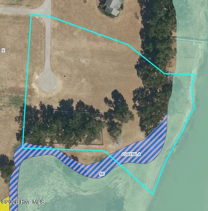 Property lines as shown are not reflective of the actual surveyed area, see survey for details - 1.75ac Flamingo Lane, Sneads Ferry, NC 28460