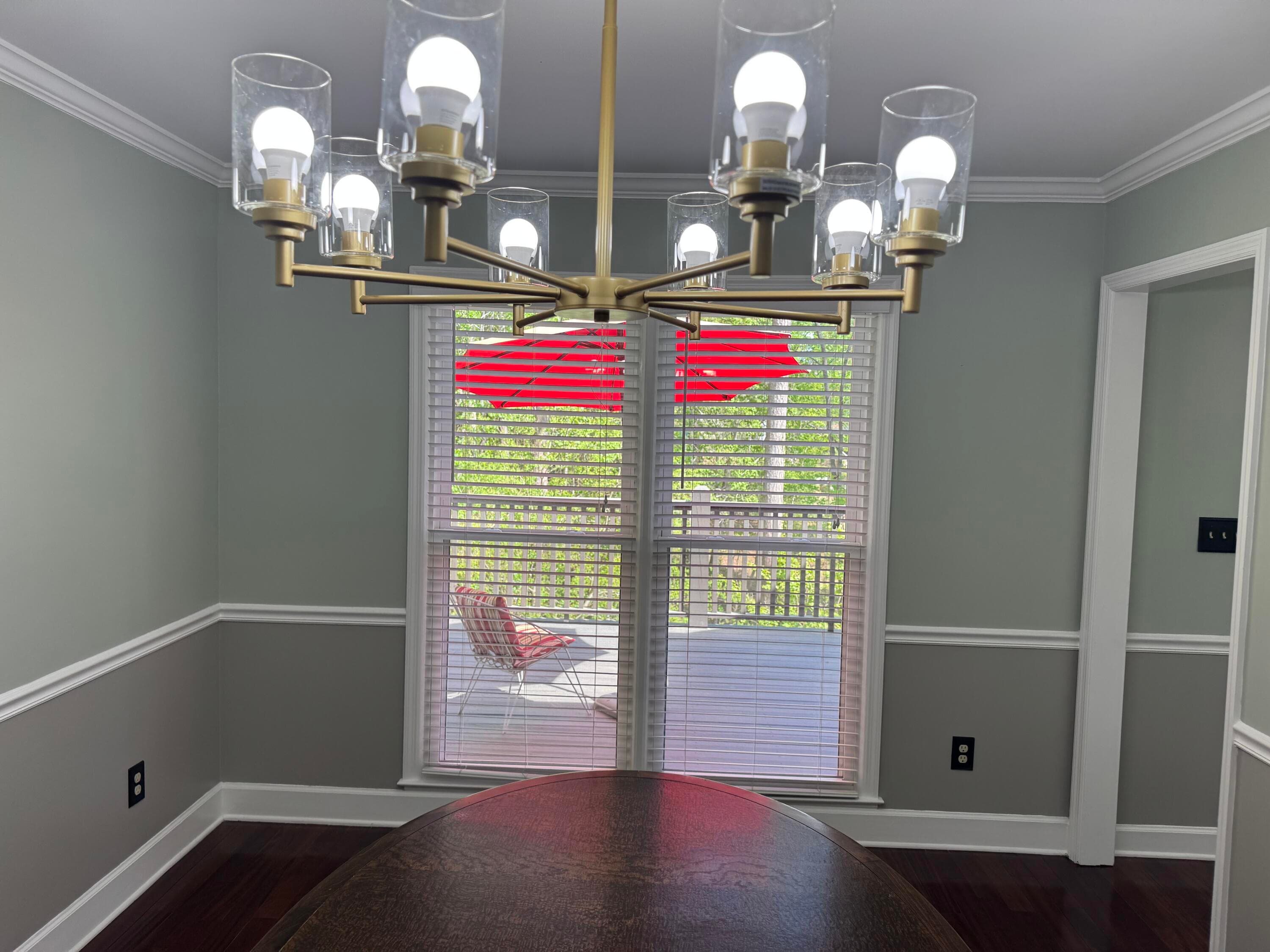 Updated lighting in dining room - 16 Rapids Court, North Augusta, SC 29841