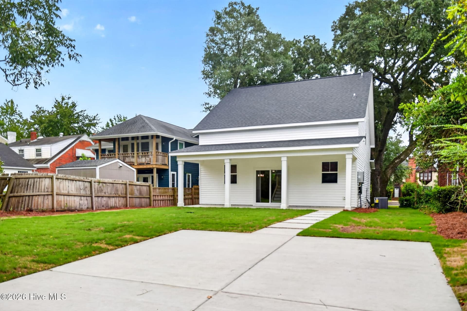 Rear Parking Pad looking towards the rear Patio - 2303 Chestnut Street, Wilmington, NC 28405