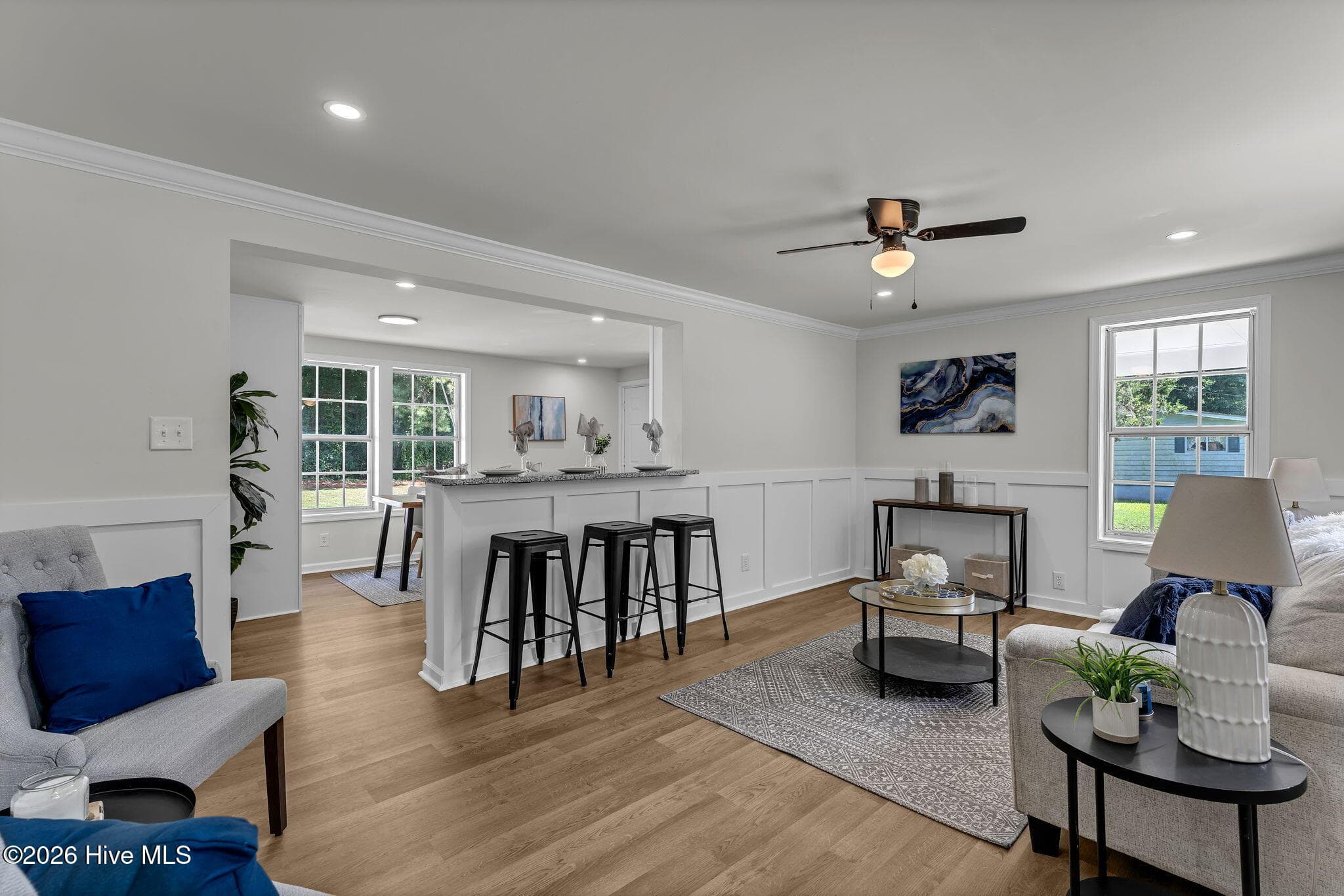 Living Room from front entrance - 567 Blount Road, Elizabeth City, NC 27909