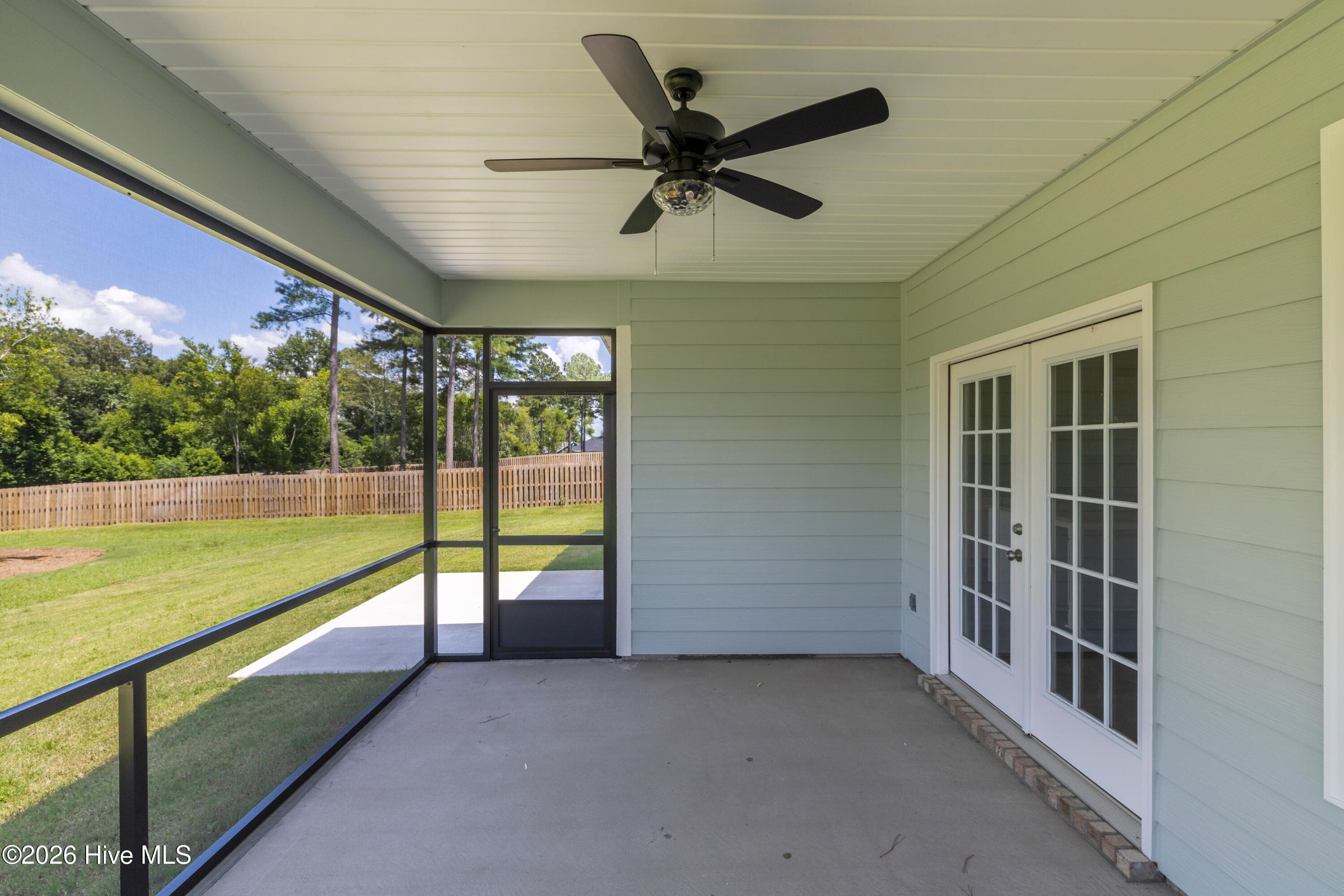 Covered back porch and patio area - 1488 Bellingham Drive, Beech Island, SC 29842