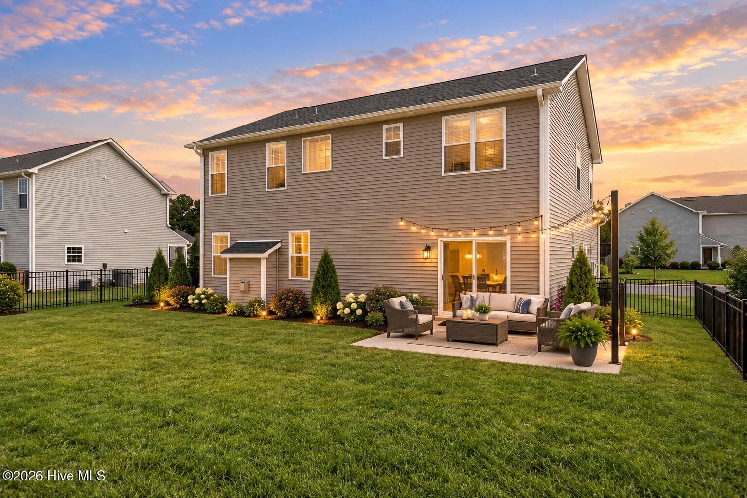 backyard virtually staged - 447 Avendale Drive, Rocky Point, NC 28457