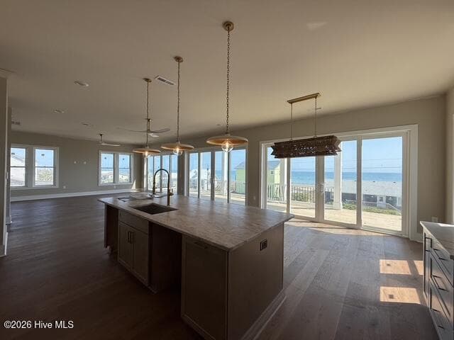 Kitchen Island And Dining Area - 404 Ocean Drive ., Emerald Isle, NC 28594