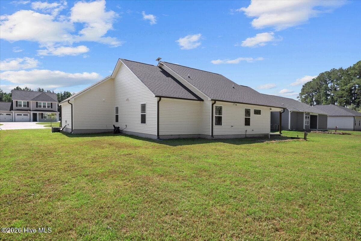 Back-Garage Side - 109 Windemere Lane, Goldsboro, NC 27530