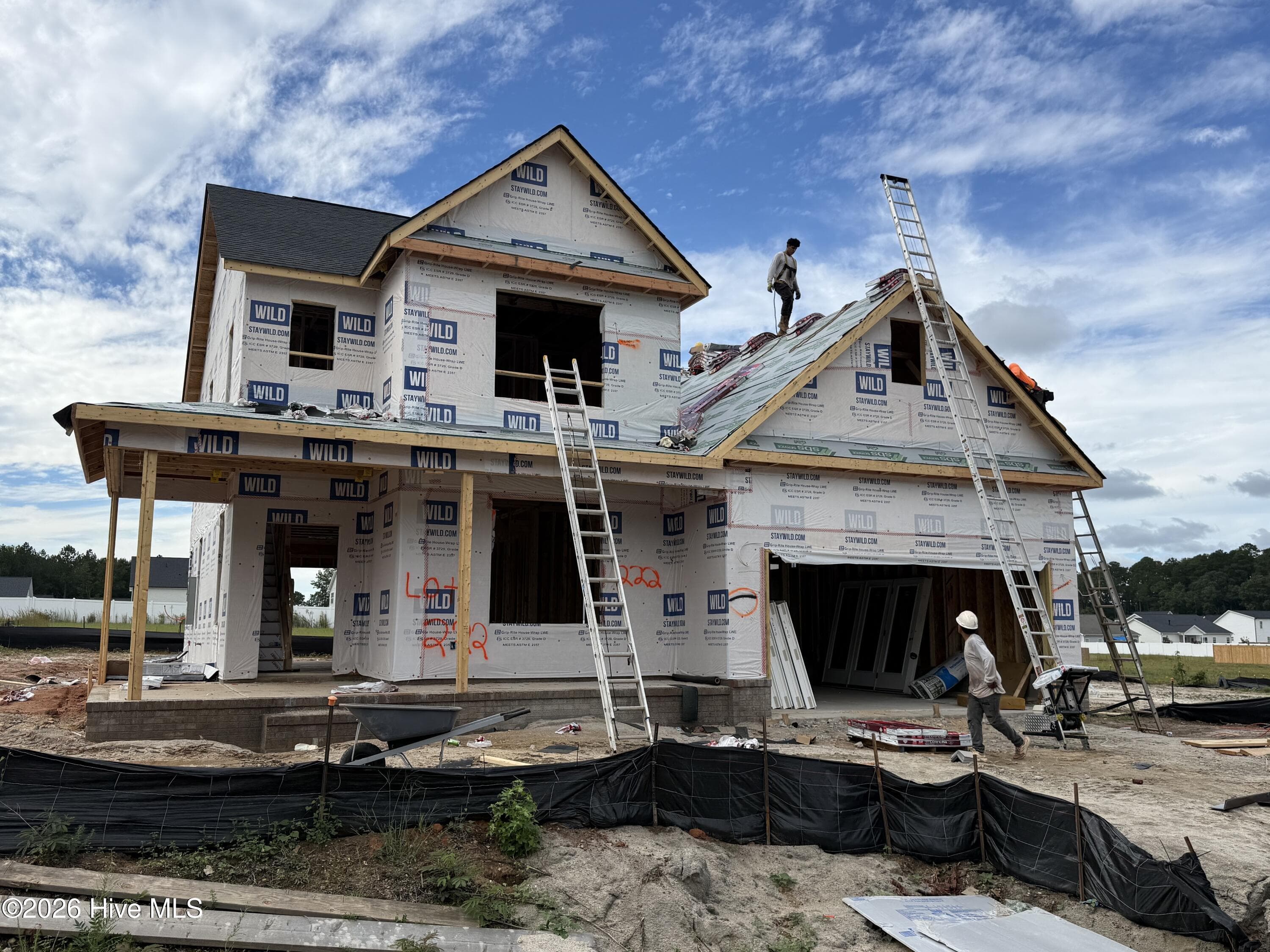 Current Stage of Construction - 10/5 - 182 Cardovia Way, Wendell, NC 27591