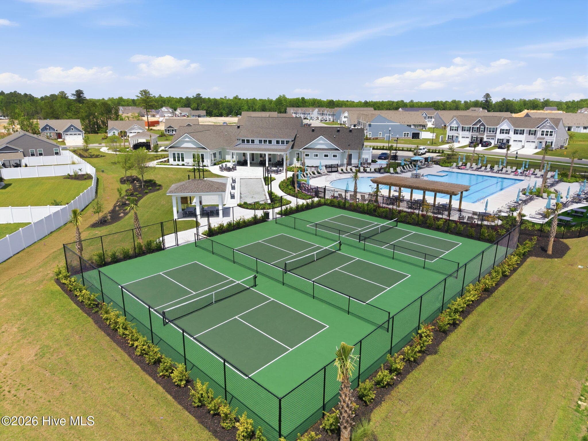 Community Tennis Courts - 3165 Edgehill Drive, Leland, NC 28451