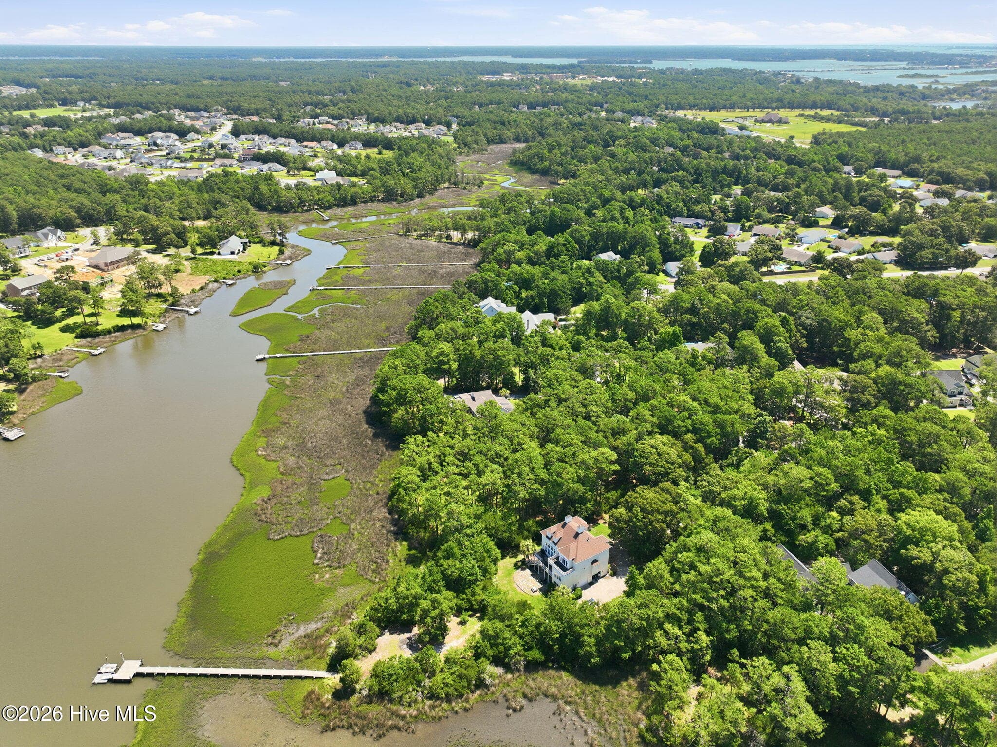 Aerial - 123 White Swan Way, Swansboro, NC 28584