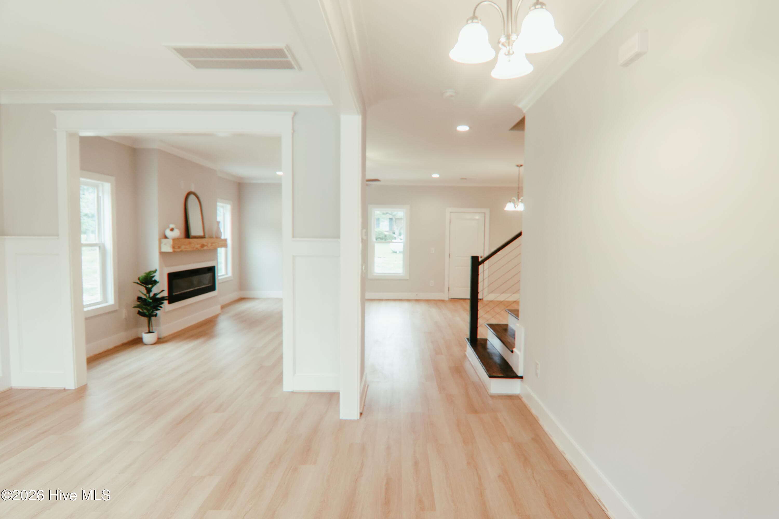 Foyer entry view - 223 Glenwood Trail, Goldsboro, NC 27534