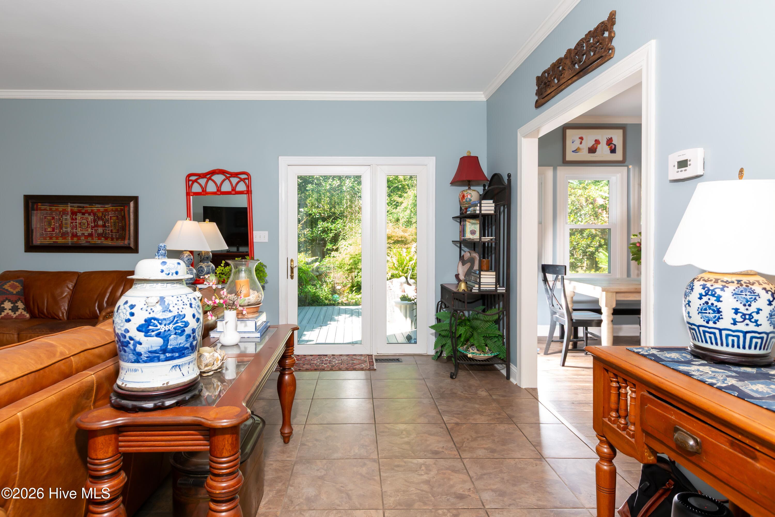 Overlooking the beautiful backyard - 2417 Oakview Drive, New Bern, NC 28562