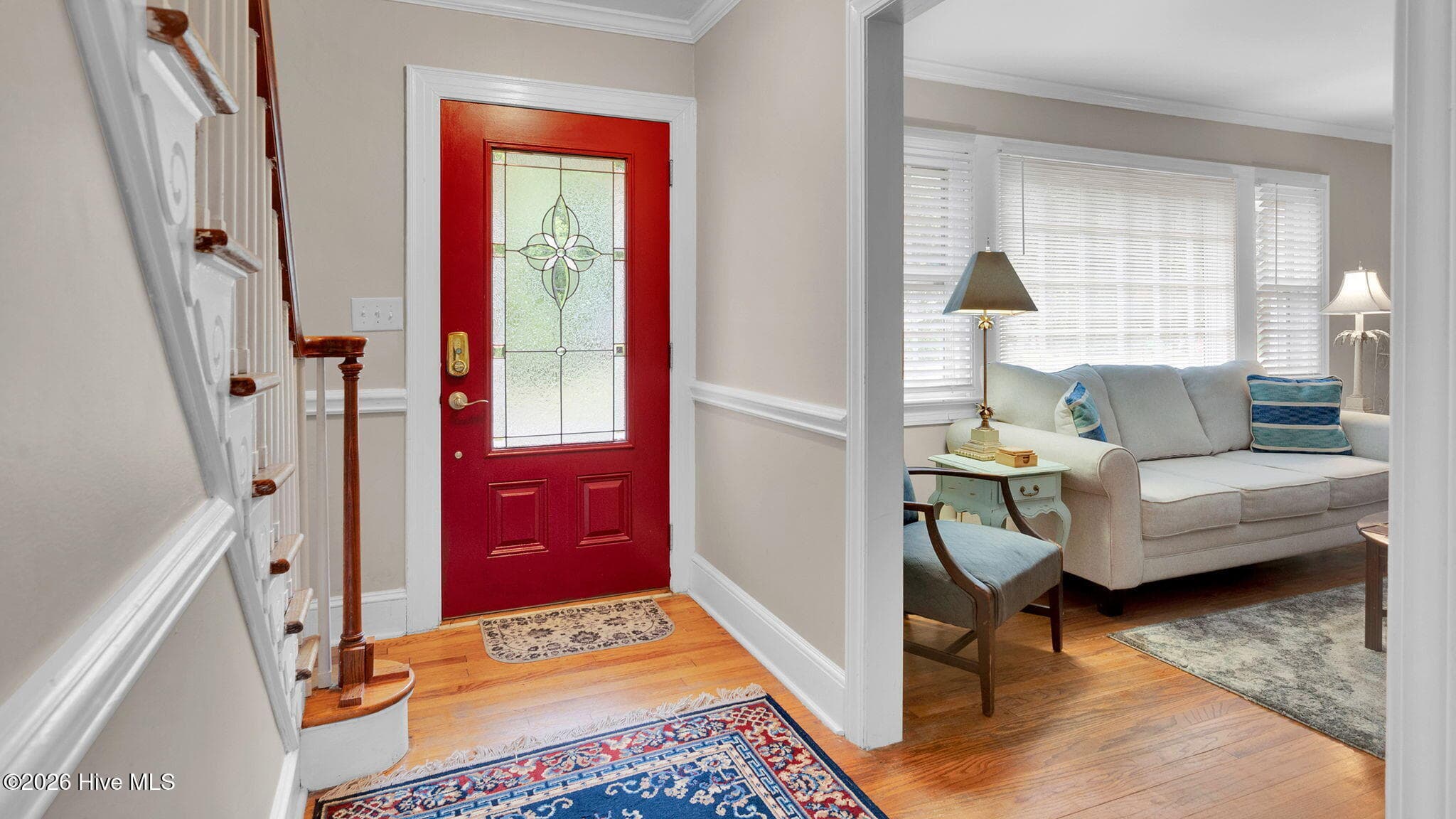 front door, foyer and one of 3 living rooms - 1902 Sherwood Drive, Greenville, NC 27858
