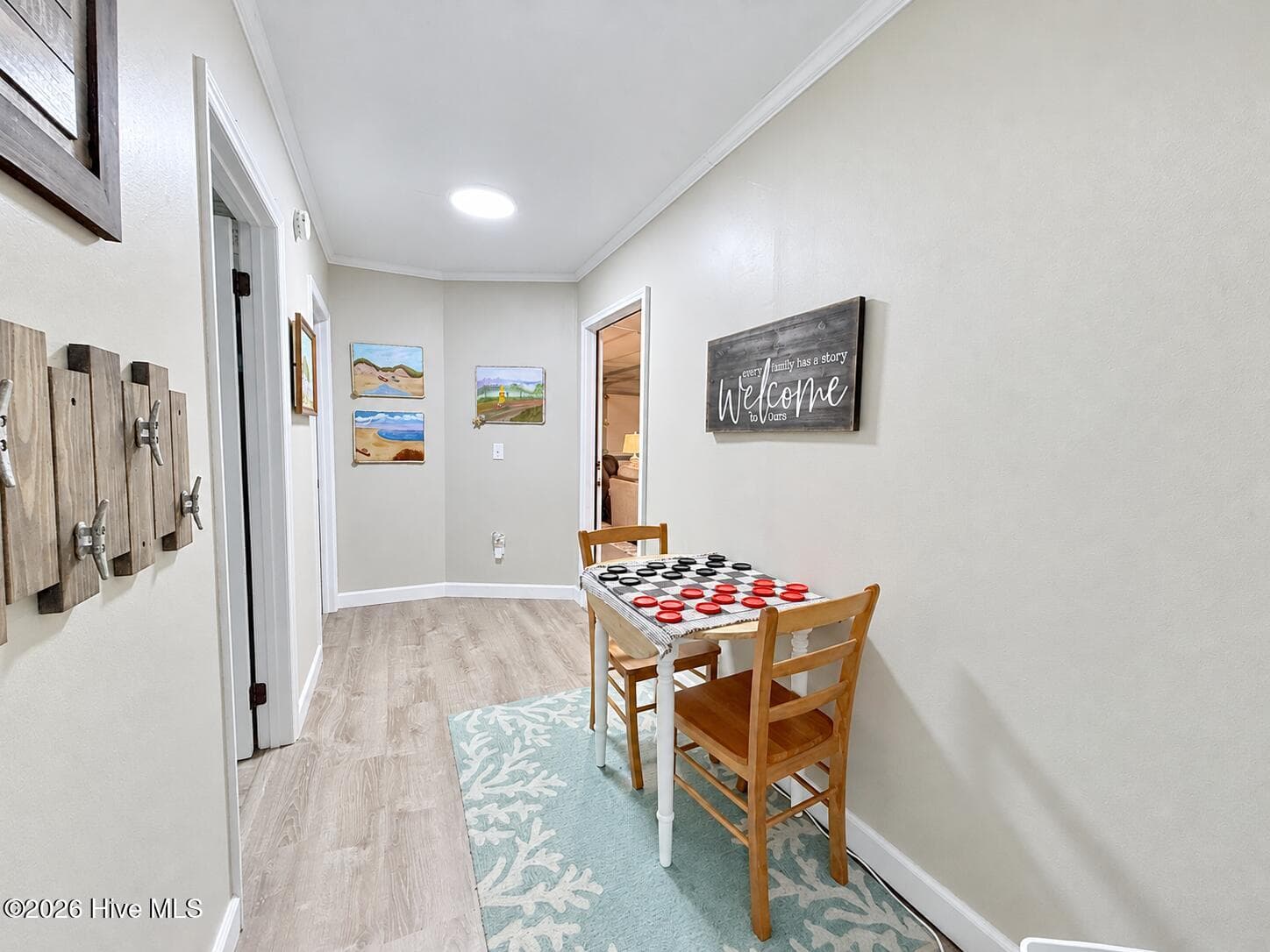Hallway to bedroom #3, bonus room, and bathroom - 5405 Cedar Tree Lane, Emerald Isle, NC 28594