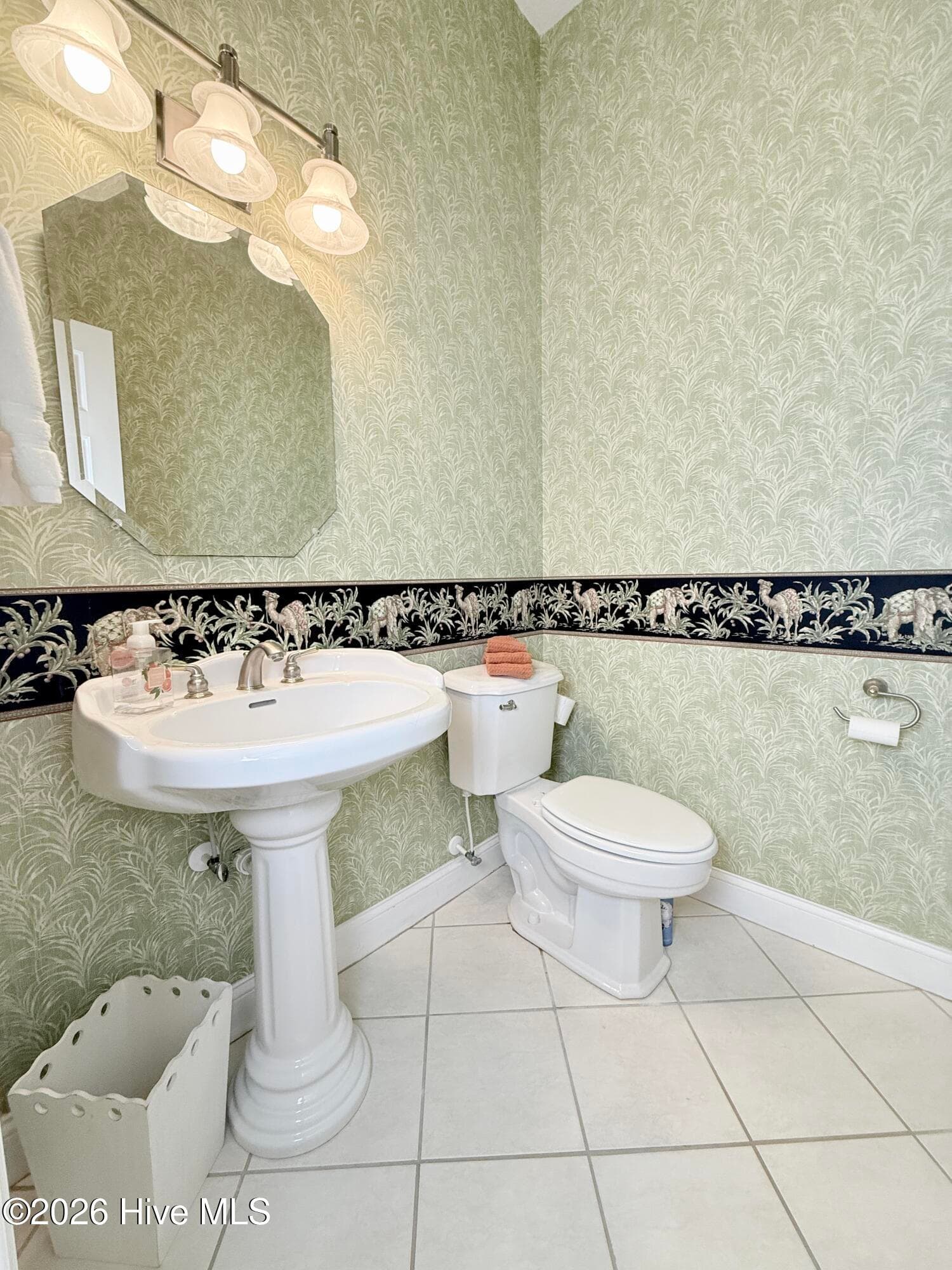 Half bath off kitchen - 109 Sun Burst Circle, Cedar Point, NC 28584