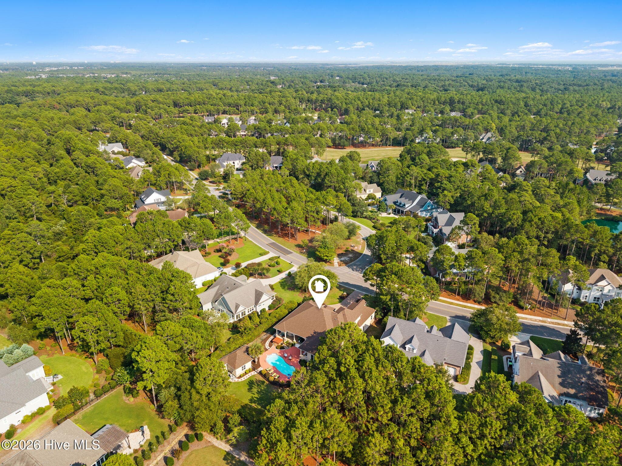 Aerial - 3858 Ridge Crest Drive, Southport, NC 28461