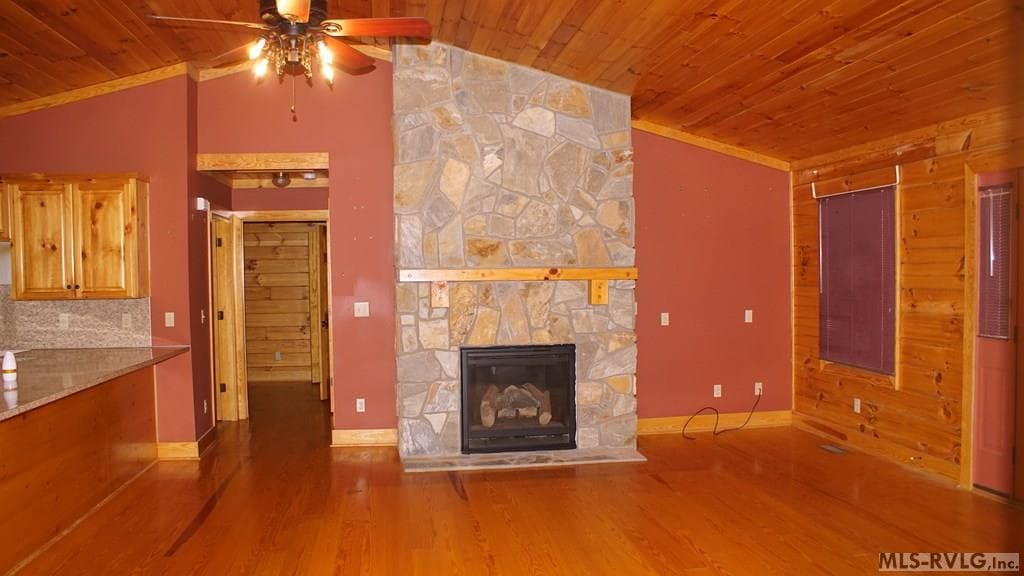 Living Room With Fireplace