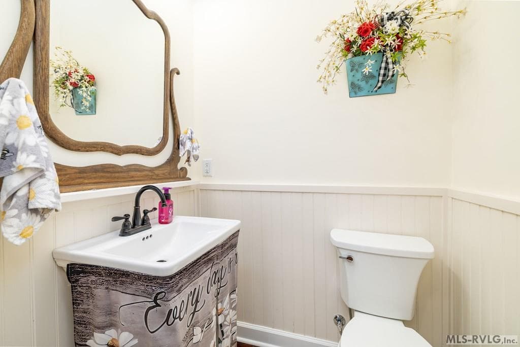 Main floor half bath