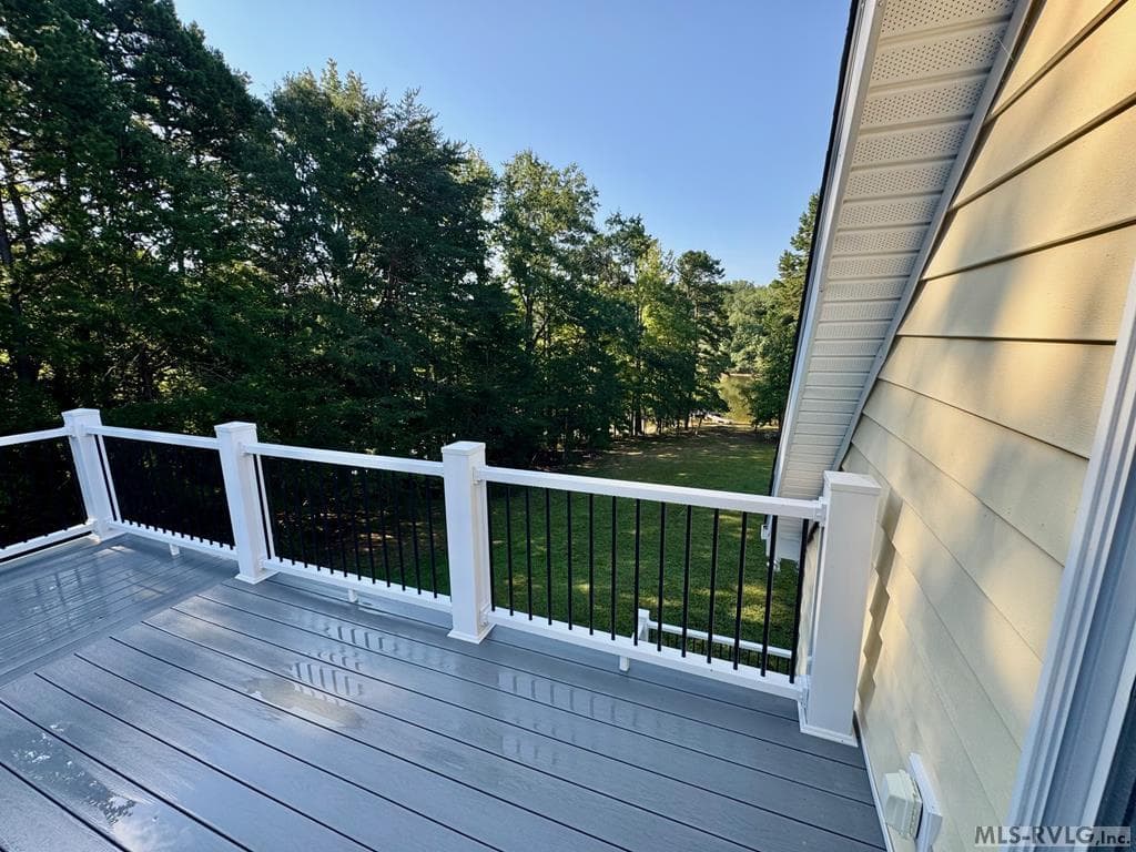 Balcony off Game Room - 285 Brady Way, Clarksville VA 23927, Clarksville