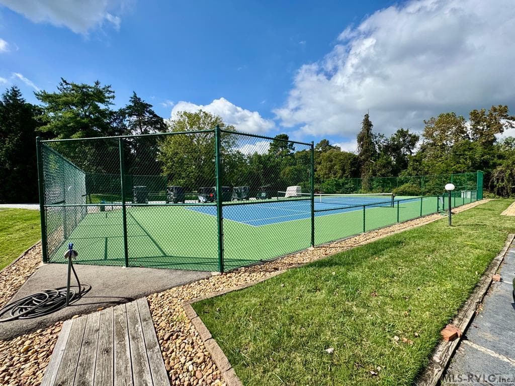 The Tennis/Pickle Ball court