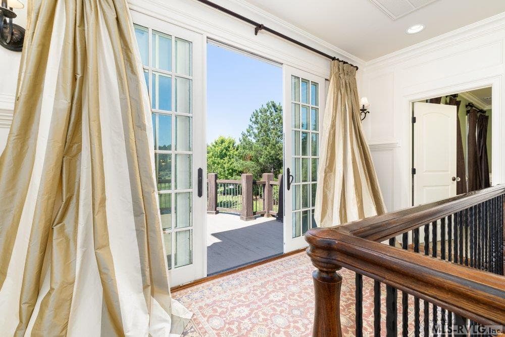 2nd Level Balcony, The oversized glass doors provide a constant connection to nature - 381 West Bend Dr., Gasburg VA 23857, Gasburg