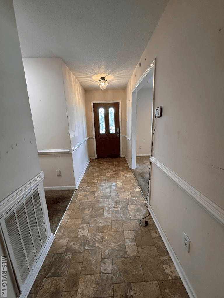 hallway looking at front door