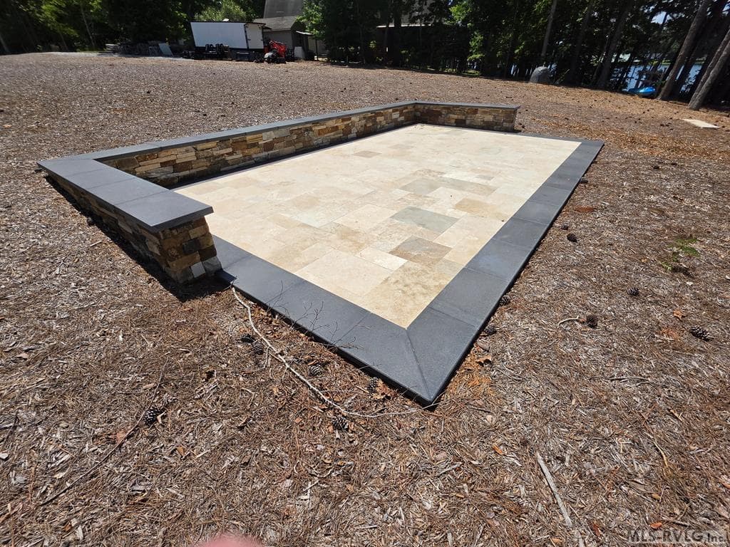 Travertine Patio