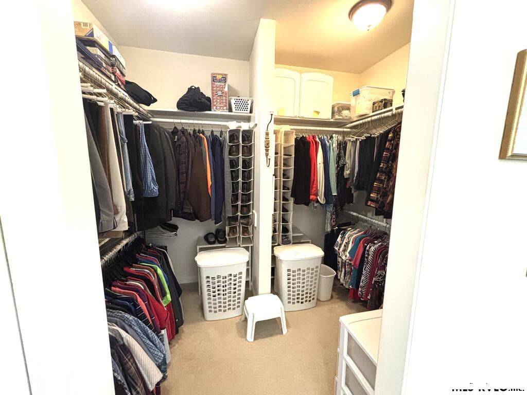 Master bedroom walk-in closet